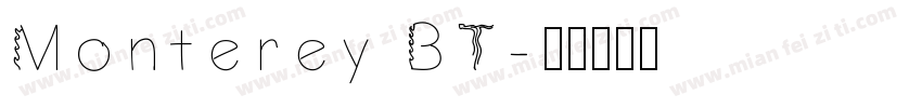 Monterey BT字体转换